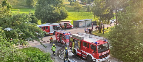 Feuerwehr-Großübung im Krankenhaus Maria Ebene